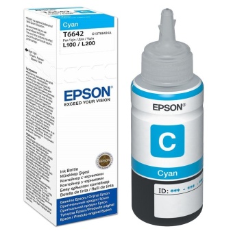 Mực máy in Epson C13T6642 màu xanh (Dùng cho Epson L120/L300/L310/L350/L355/L365/L550/L455/L555/L565/L1300/L605/L655)