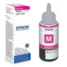 Mực máy in Epson C13T6643 màu đỏ (Dùng cho Epson L120/L300/L310/L350/L355/L365/L550/L455/L555/L565/L1300/L605/L655)