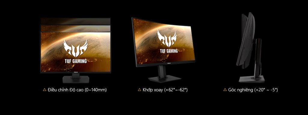 Màn Hình Gaming ASUS TUF VG32VQ (31.5 inch – 2560×1440 – 144Hz – 1ms – MPRT ELMB-Sync, – HDR10)