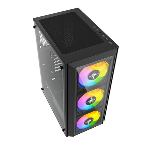 Vỏ case KENOO ESPORT K300 3F – Màu Đen ( 3 fan RGB – ATX)