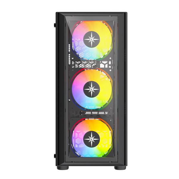 Vỏ case KENOO ESPORT K300 3F – Màu Đen ( 3 fan RGB – ATX)
