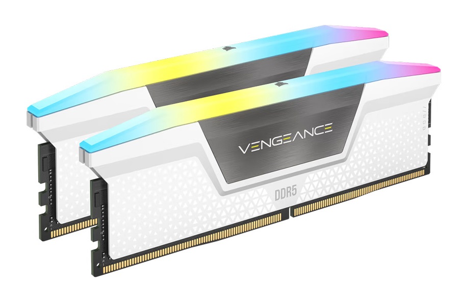 RAM CORSAIR VENGEANCE® RGB White 32GB (2x16GB) DDR5 5200Mhz (CMH32GX5M2B5200C40W)