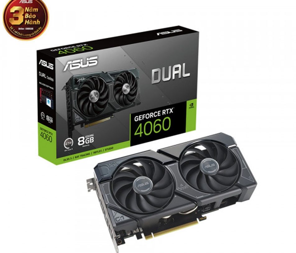 VGA ASUS Dual RTX 4060 8GB DDR6 (DUAL-RTX4060-8G)