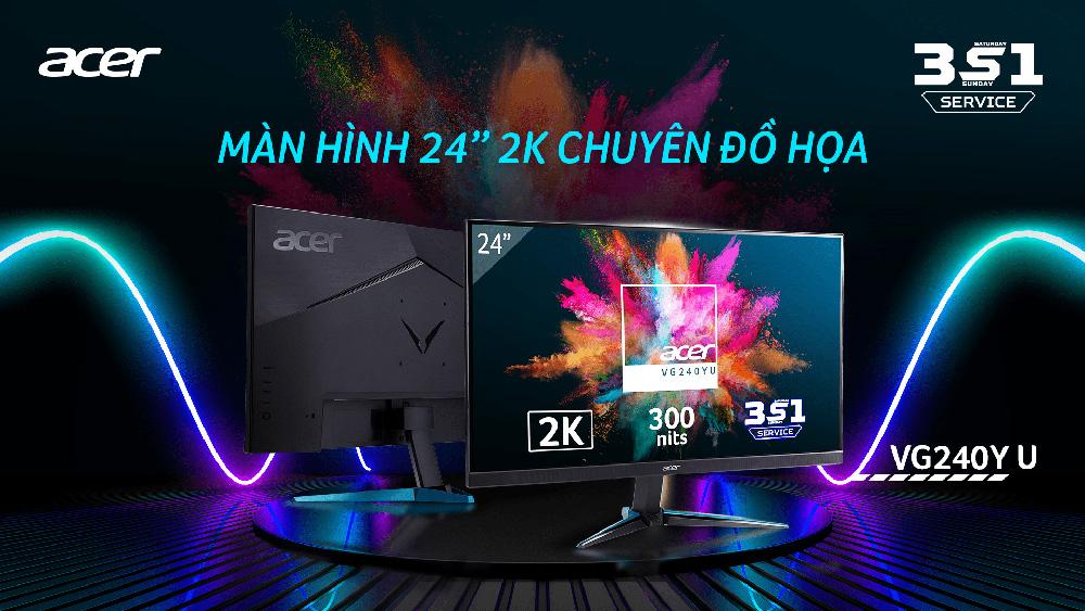 Màn hình Acer VG240YU 23.8 inch 2K IPS 75 Hz