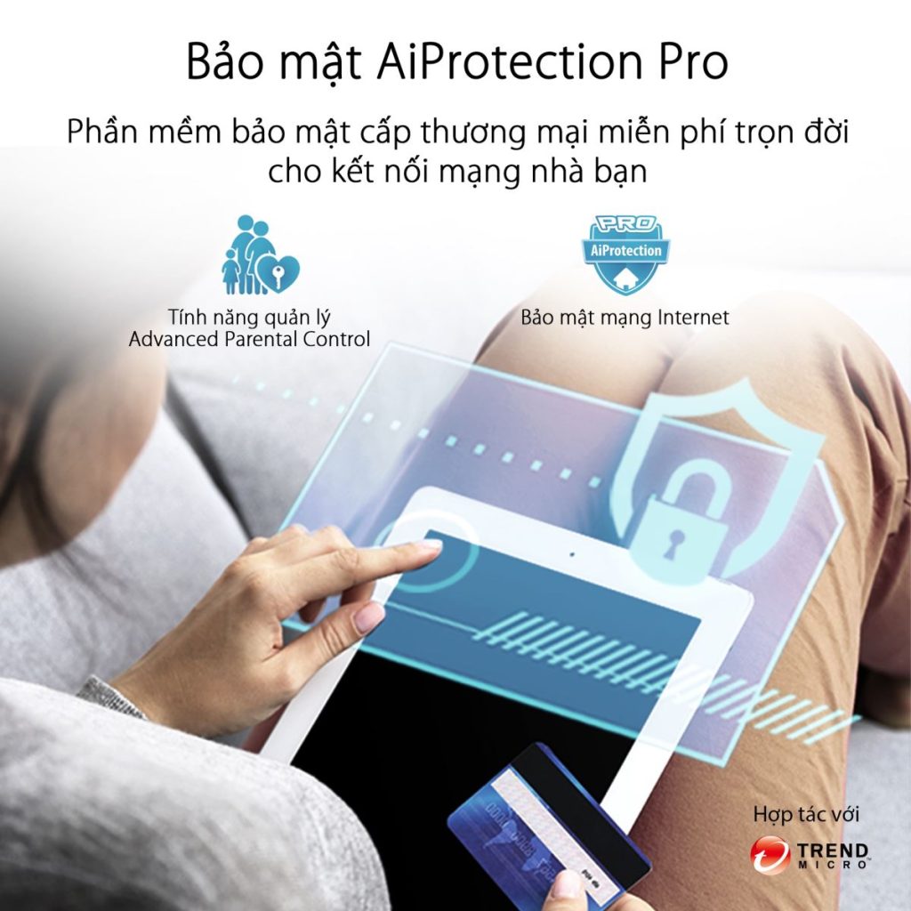 ASUS ZenWiFi XT8 AX (2PK) (MESH WI-FI) Chuẩn AX6600 WiFi 6 (802.11ax) AiMesh 360 2 băng tần, MU-MIMO, AiProtection, 510 m2