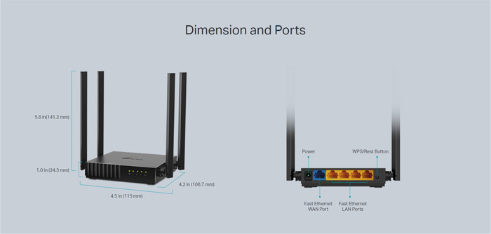 Bộ Định Tuyến TP-Link Archer C54 AC1200 Dual-Band Wi-Fi Router - ANPHATPC.COM.VN