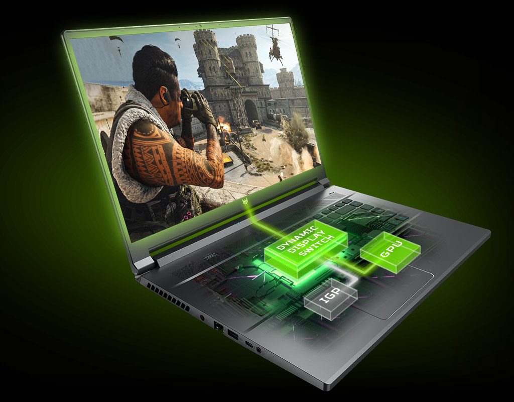 Laptop Acer Gaming Predator Triton 500 SE PT516-51s-71RW NH.QAKSV.001 (Core™ i7-11800H | 64GB | 1TB SSD | RTX 3080 8GB | 16 inch WQXGA | Win 10 | Steel Gray)