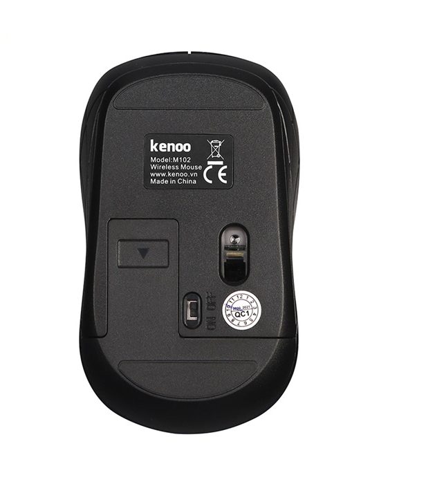 Chuột không dây Kenoo M102 (USB/Xanh Đen/1 pin rời)