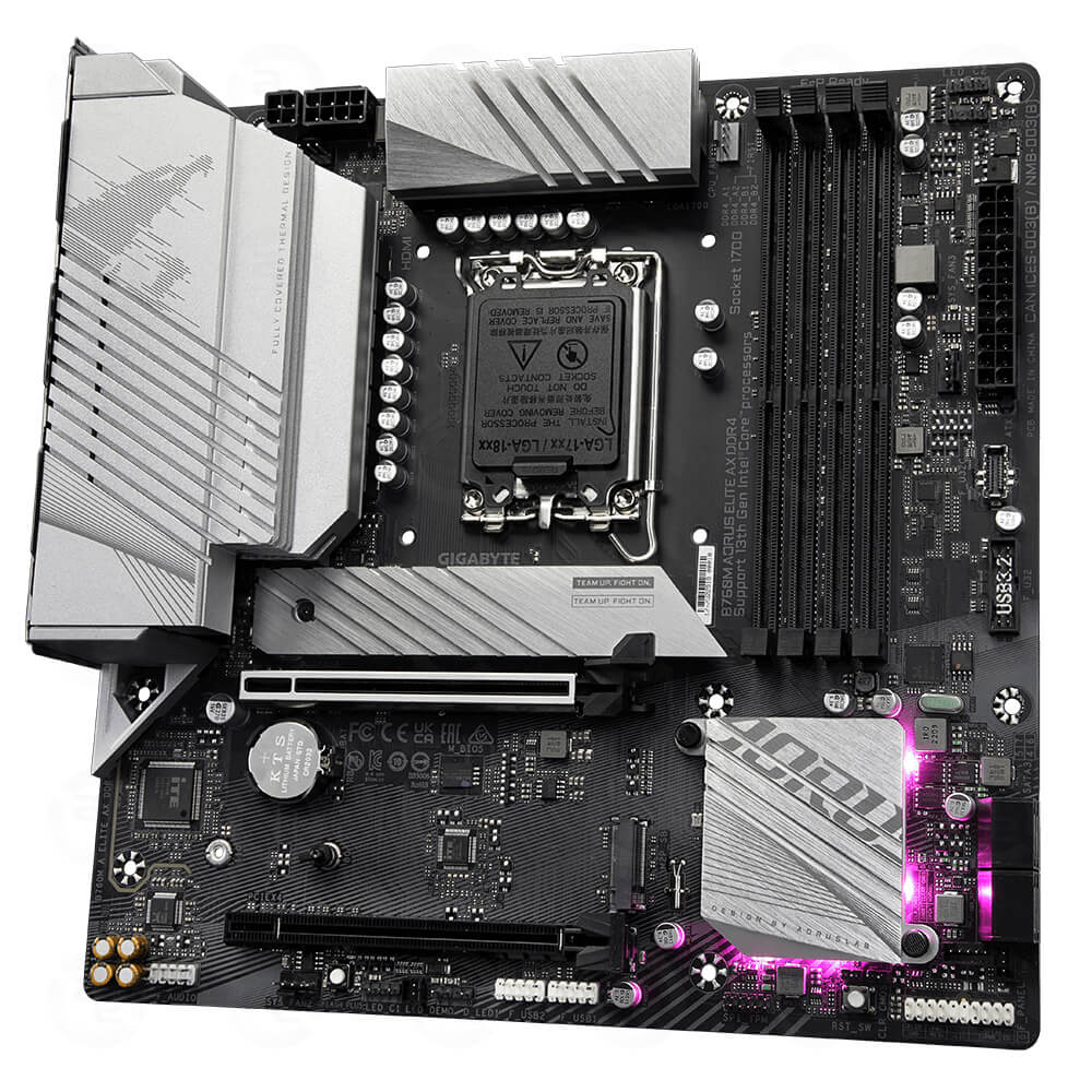 Mainboard Gigabyte B760M Aorus ELITE AX DDR4 (Wifi+Bluetooth)