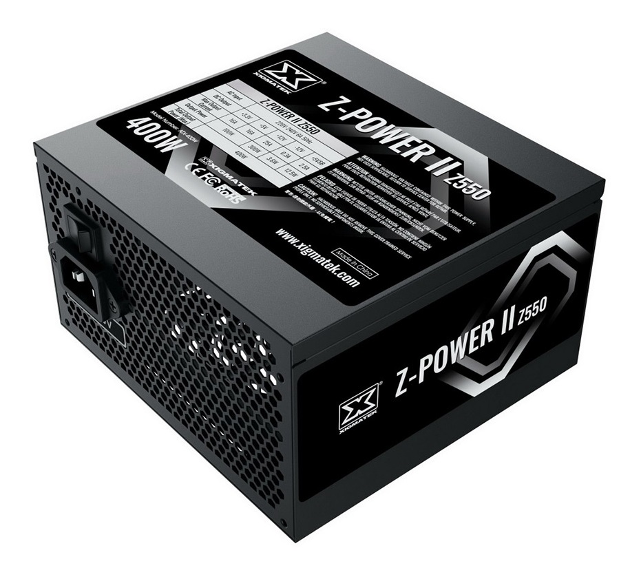 Nguồn Xigmatek Z-POWER II 550 EN40986 – 400w ( Fan 12cm, Màu Đen)