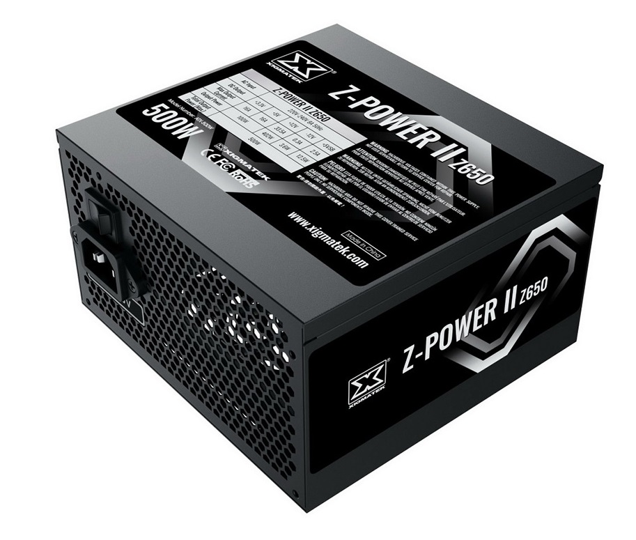 Nguồn Xigmatek Z-POWER II 650 EN41495 – 500w ( Fan 12cm, Màu Đen)