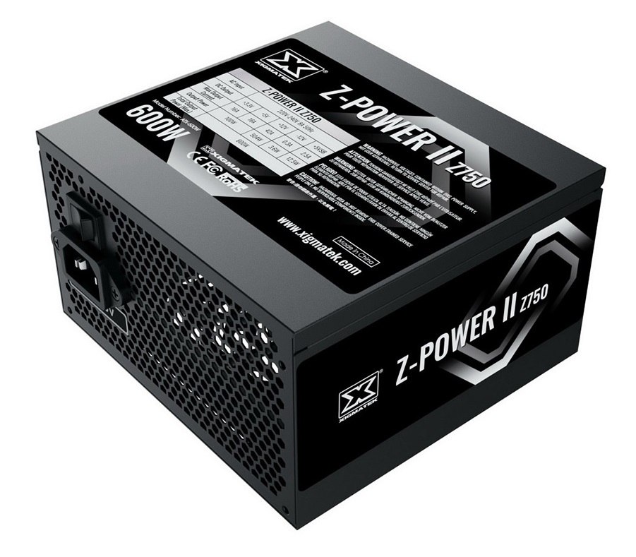 Nguồn Xigmatek Z-POWER II 750 EN41495 – 600w (Fan 12cm, Màu Đen)