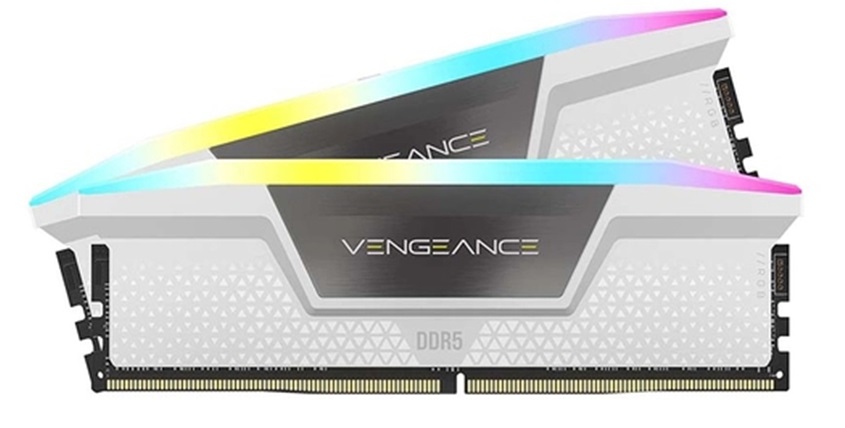 RAM CORSAIR VENGEANCE RGB 64GB (2x32GB) DDR5 5600Mhz White (CMH64GX5M2B5600C40W)