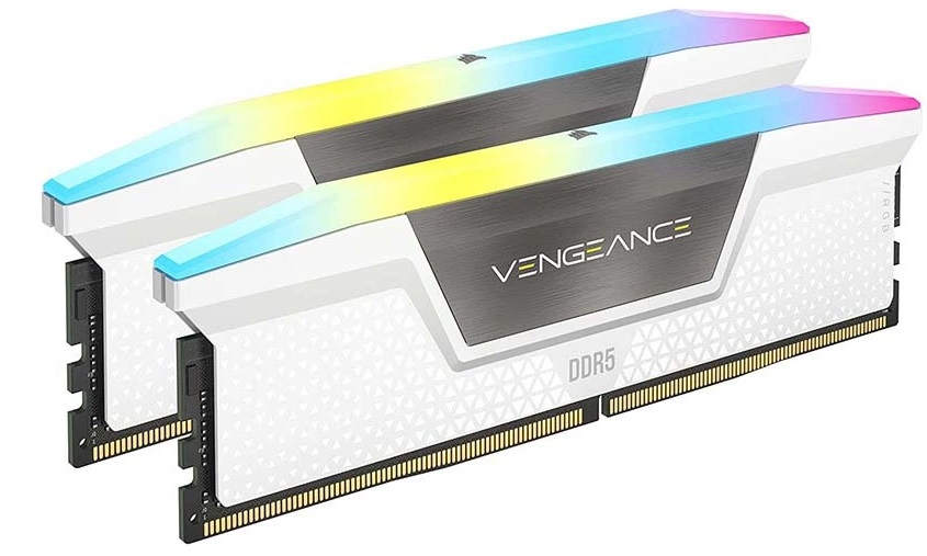 RAM CORSAIR VENGEANCE RGB 64GB (2x32GB) DDR5 5600Mhz White (CMH64GX5M2B5600C40W)