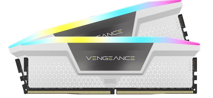 Ram Corsair VENGEANCE RGB 32GB (2x16GB) DDR5 bus 5600MHz White (CMH32GX5M2B5600C40W)