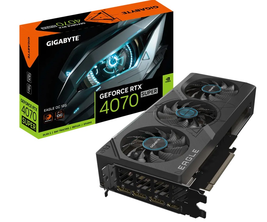 VGA Gigabyte RTX 4070 Super Eagle OC 12GB GDDR6X (N407SEAGLE OC-12GD)