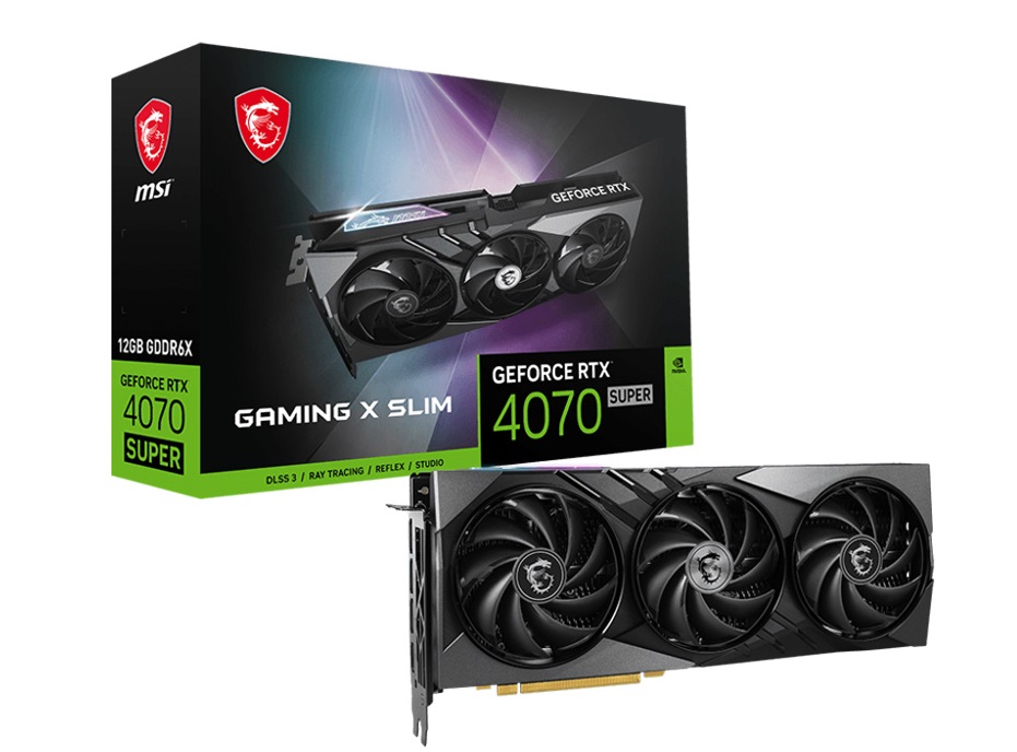 VGA MSI RTX 4070 Super 12GB Gaming X Slim