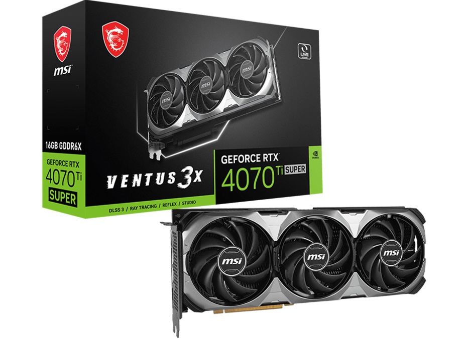 VGA MSI Geforce RTX 4070 Ti SUPER 16GB VENTUS 3X OC