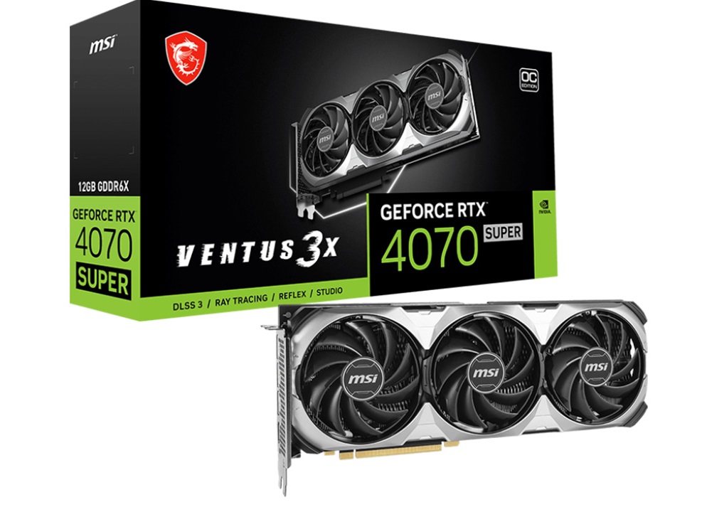 VGA MSI GeForce RTX 4070 SUPER 12GB VENTUS 3X OC