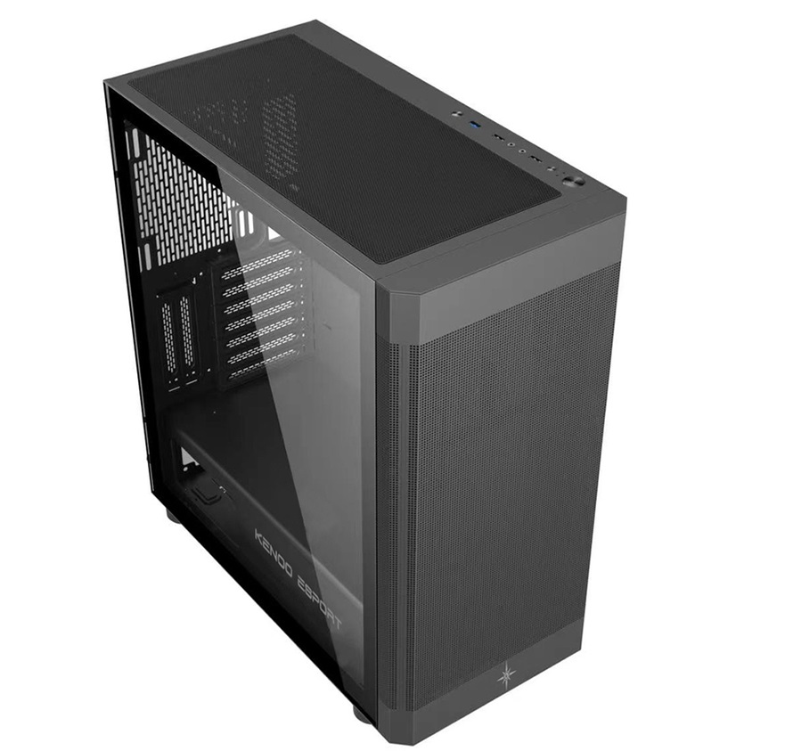 Vỏ Case Máy Tính Kenoo ESPORT AF100 – 3F MESH BLACK (ATX, Màu Đen, 3 Fan RGB)