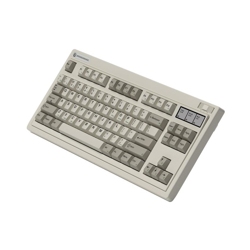 Bàn phím cơ FL-Esports OG87 Retro Grey 3 Mode Kailh Ice Silver switch