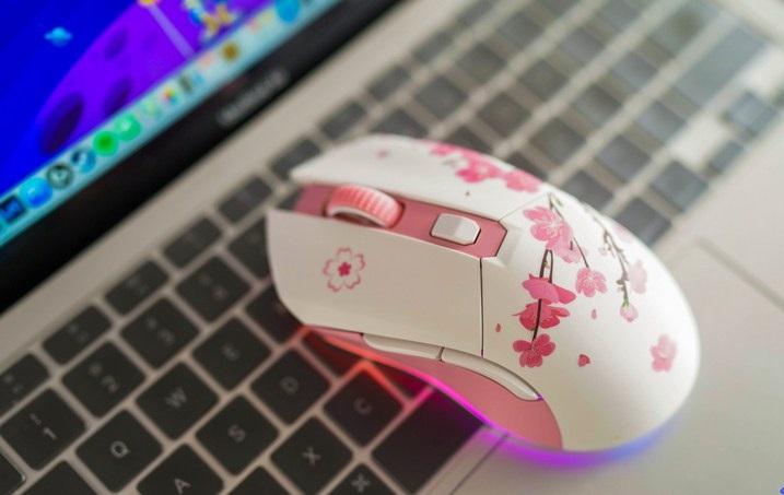 Chuột DareU EM901X RGB Superlight Wireless Pink