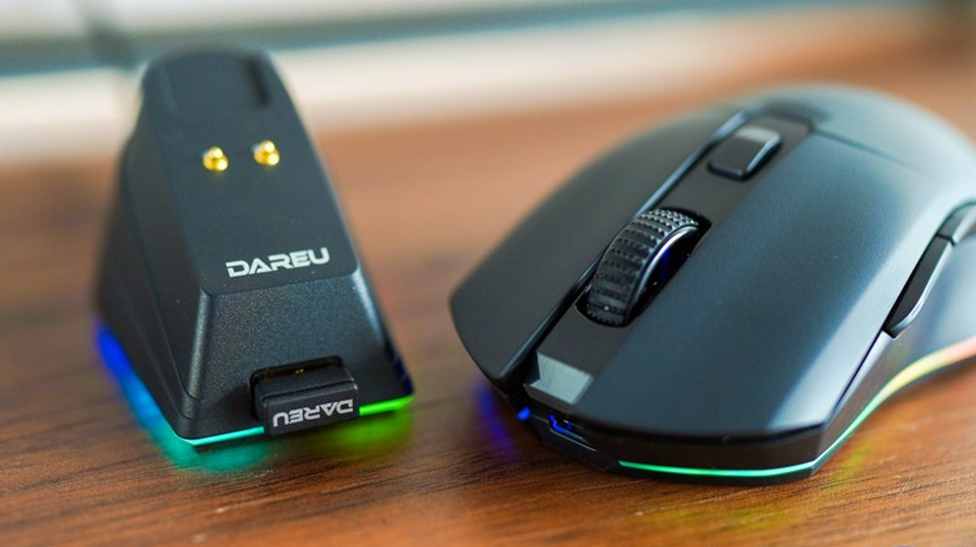 Chuột DareU EM901X RGB Superlight Wireless Black