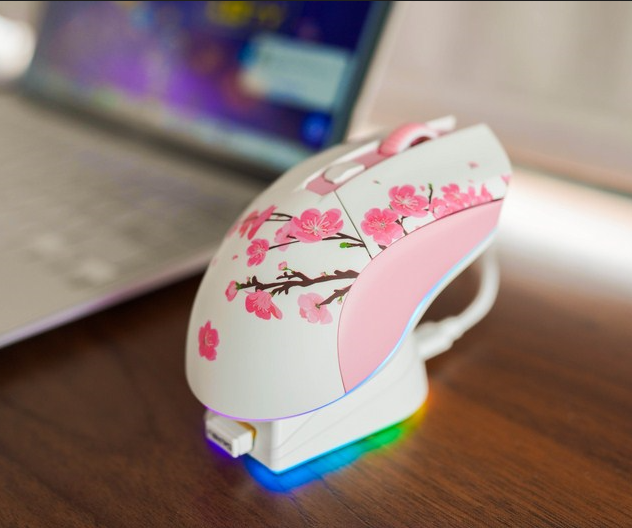 Chuột DareU EM901X RGB Superlight Wireless Pink