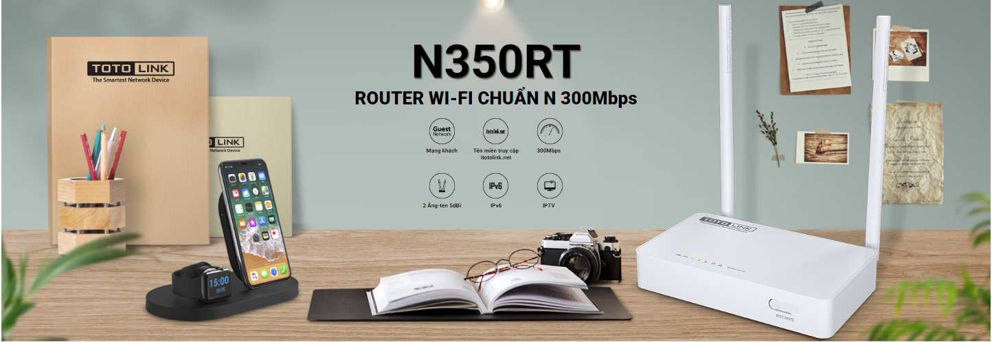 N350RT – Router Wi-Fi chuẩn N 300Mbps