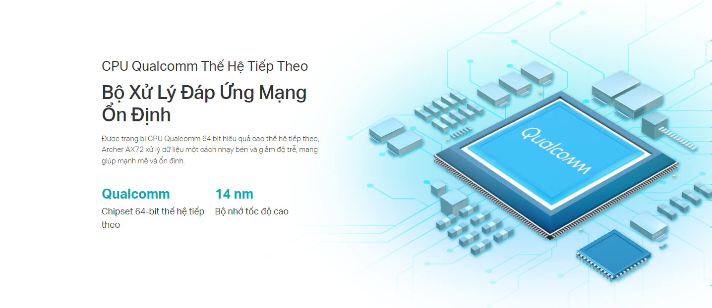 Bộ phát wifi 6 TP-Link Archer AX72 (Chuẩn AX/ AX5400Mbps/ 6 Ăng-ten ngoài/ Wifi Mesh/ Dưới 100 User)