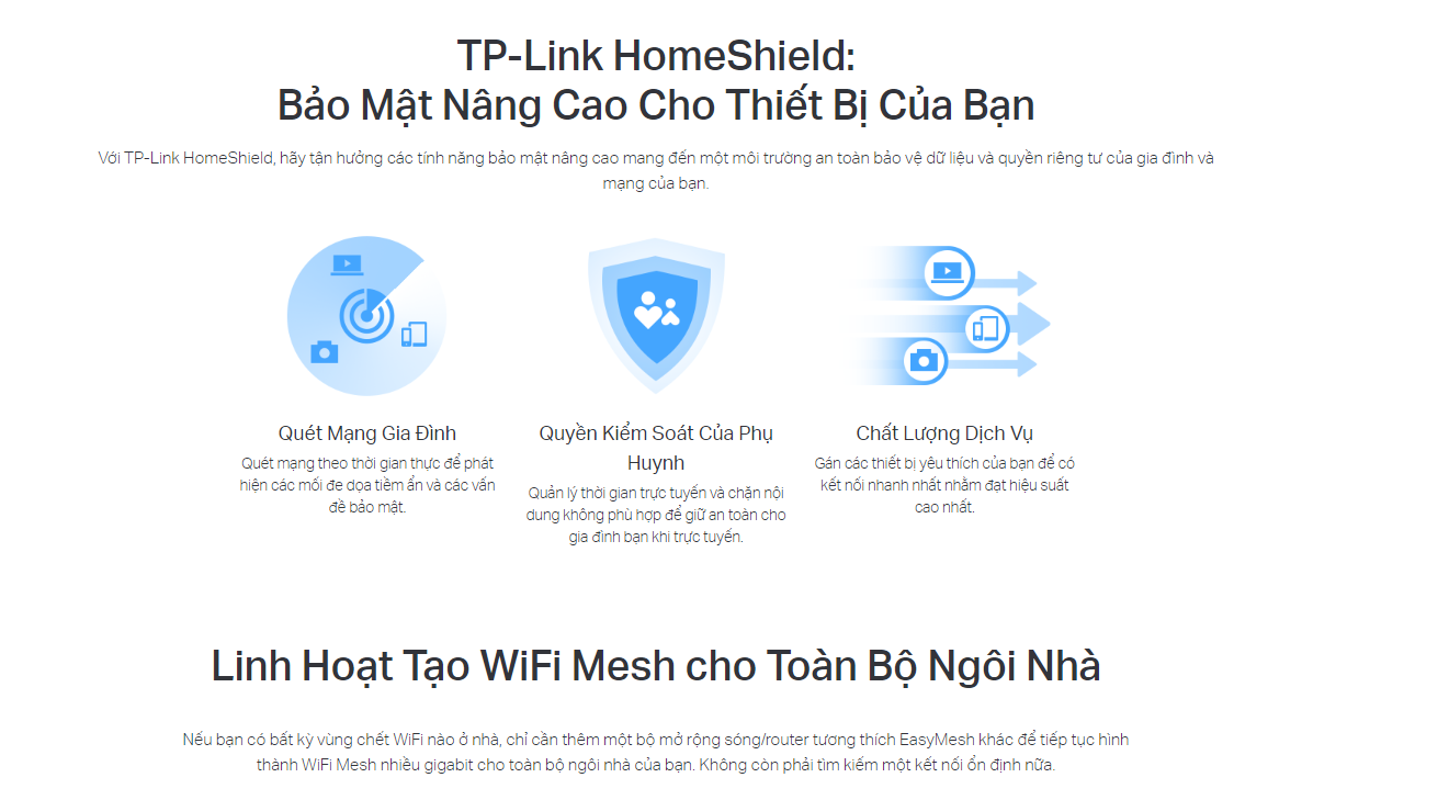 Bộ phát wifi 6 TP-Link Archer AX72 (Chuẩn AX/ AX5400Mbps/ 6 Ăng-ten ngoài/ Wifi Mesh/ Dưới 100 User)