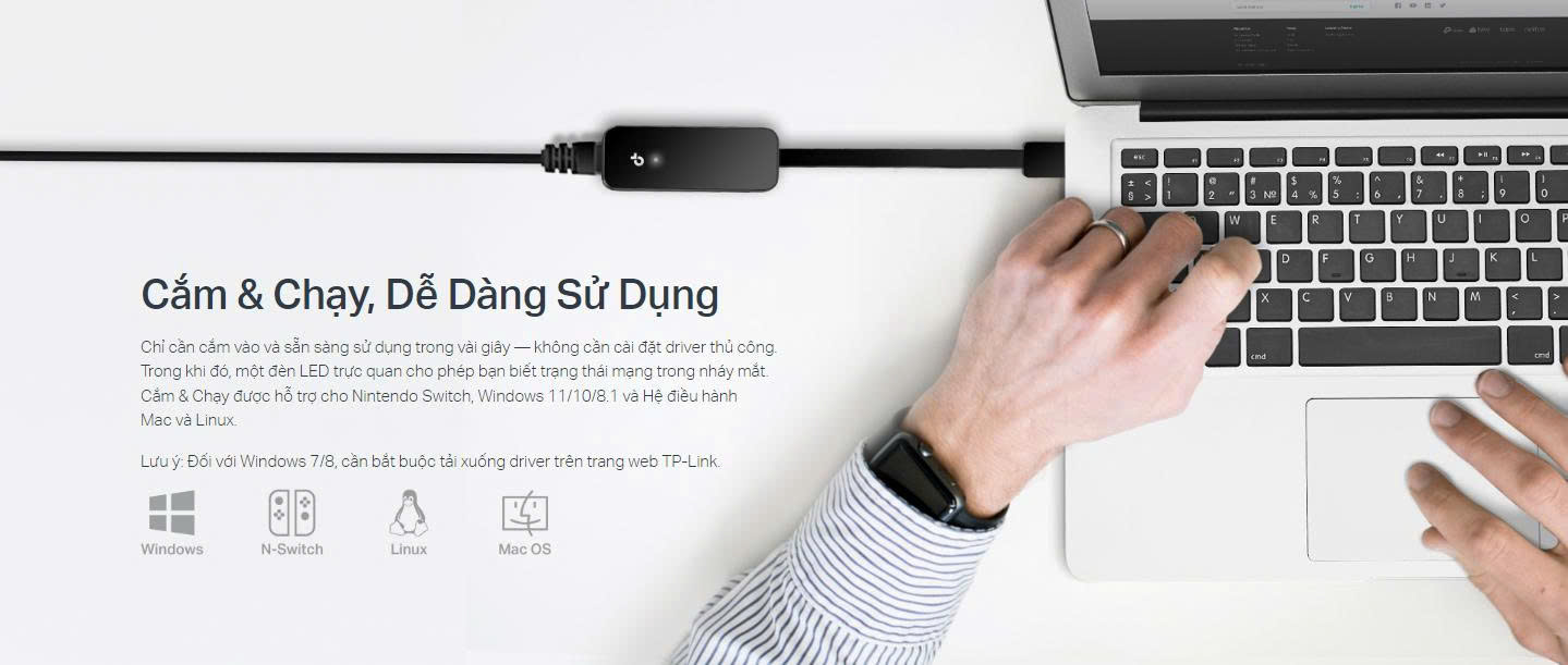 Bộ Chuyển Đổi Mạng USB 3.0 Sang Ethernet TP-Link UE306 Tốc Độ Gigabit 1000Mbps24